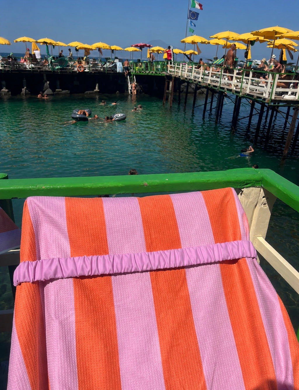 Elastisch strandlakenband